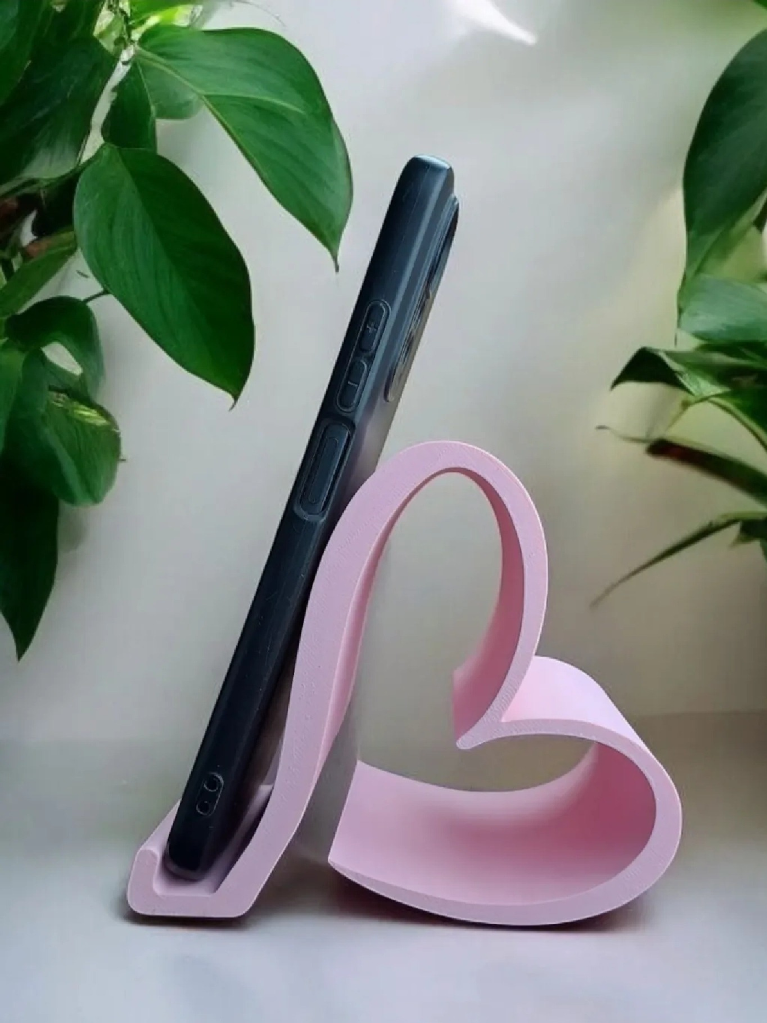 Hjerteformet Mobilholder – Elegant og Stabilt Telefonstativ