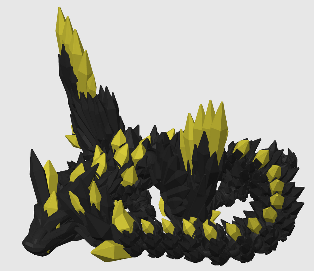 Krystall dragen Rocky