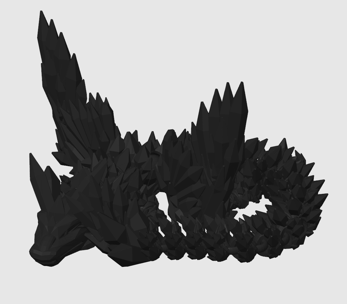 Krystall dragen Rocky