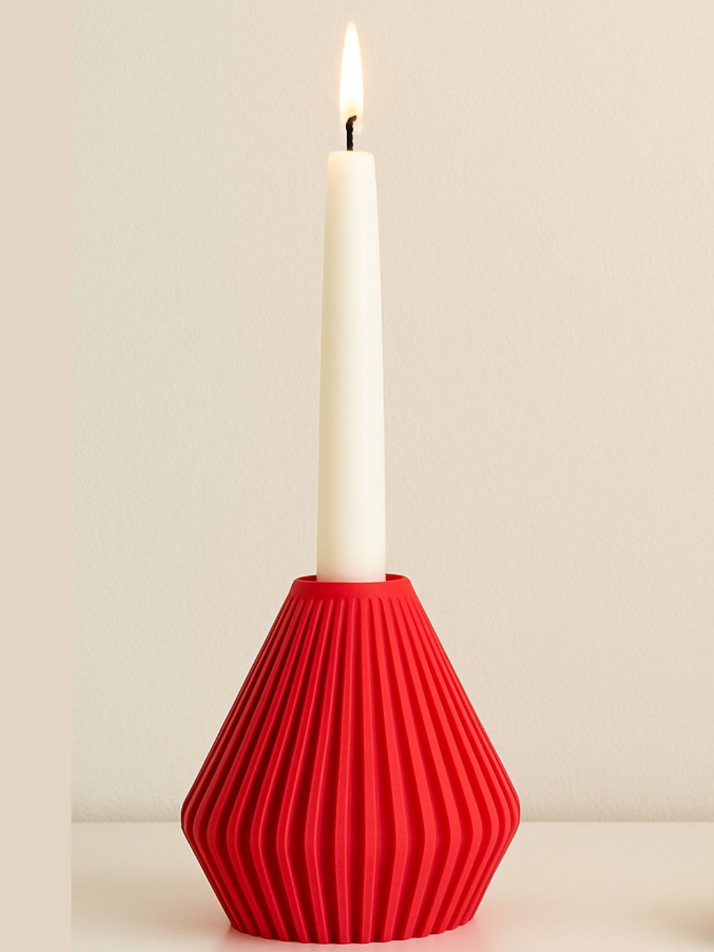 STRIPE Lysestake – Elegant Lysestake for LED Lys i Geometrisk Design