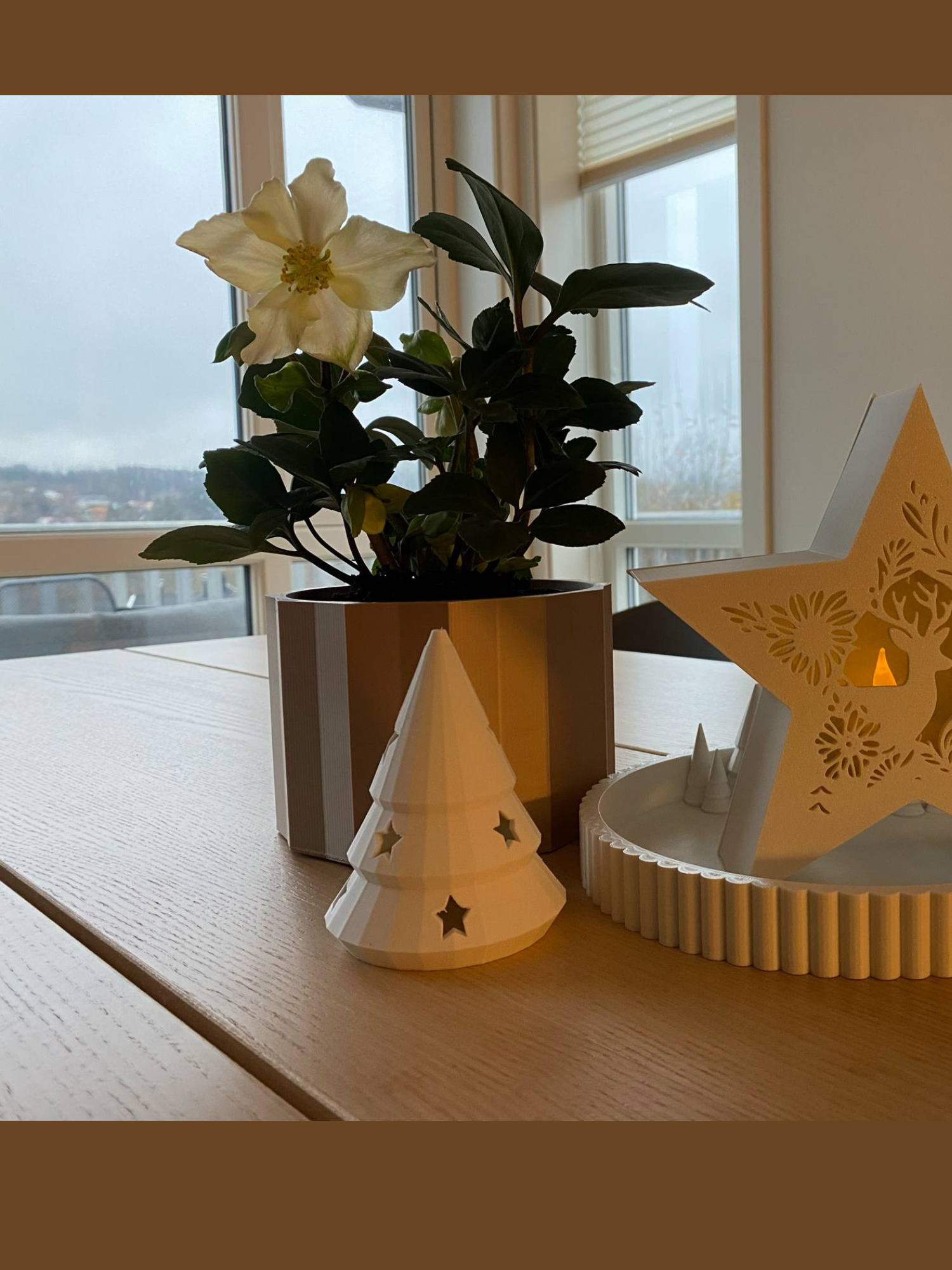 Juletre med stjerner