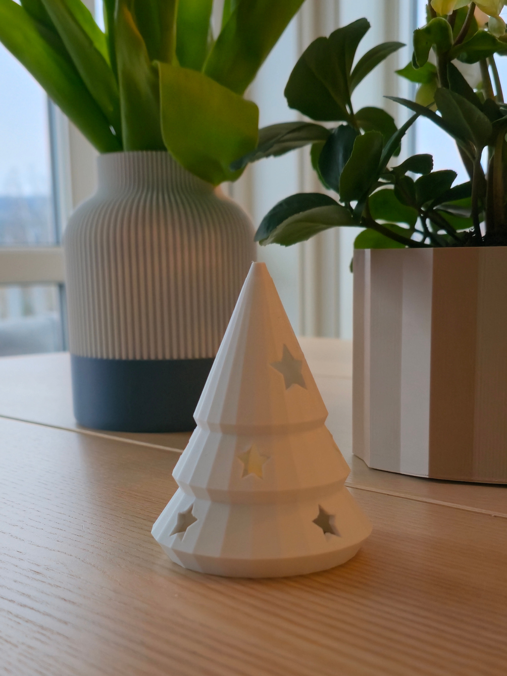 Juletre med stjerner