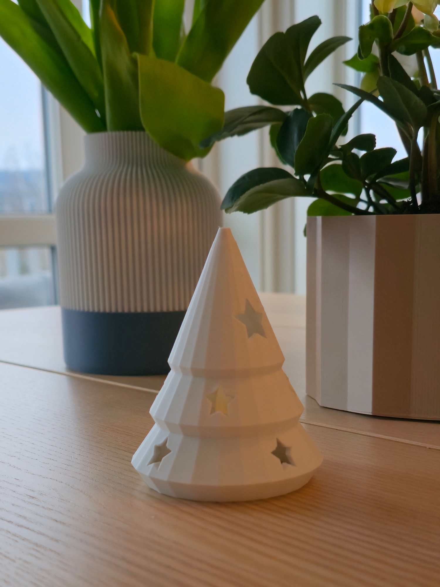 Juletre med stjerner