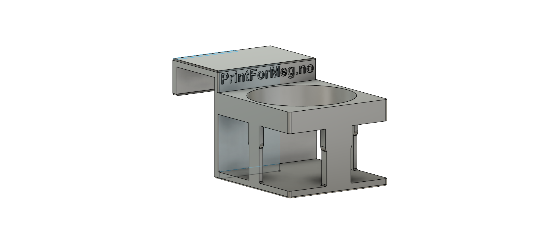 Koppholder for IKEA POÄNG Barnestol, 75mm hull perfekt for camelbak eddy+ kids