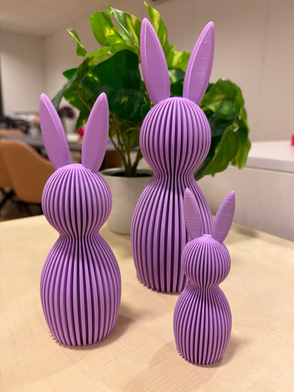 STRIPE Påskehare 3-pakning i Pastellfarger