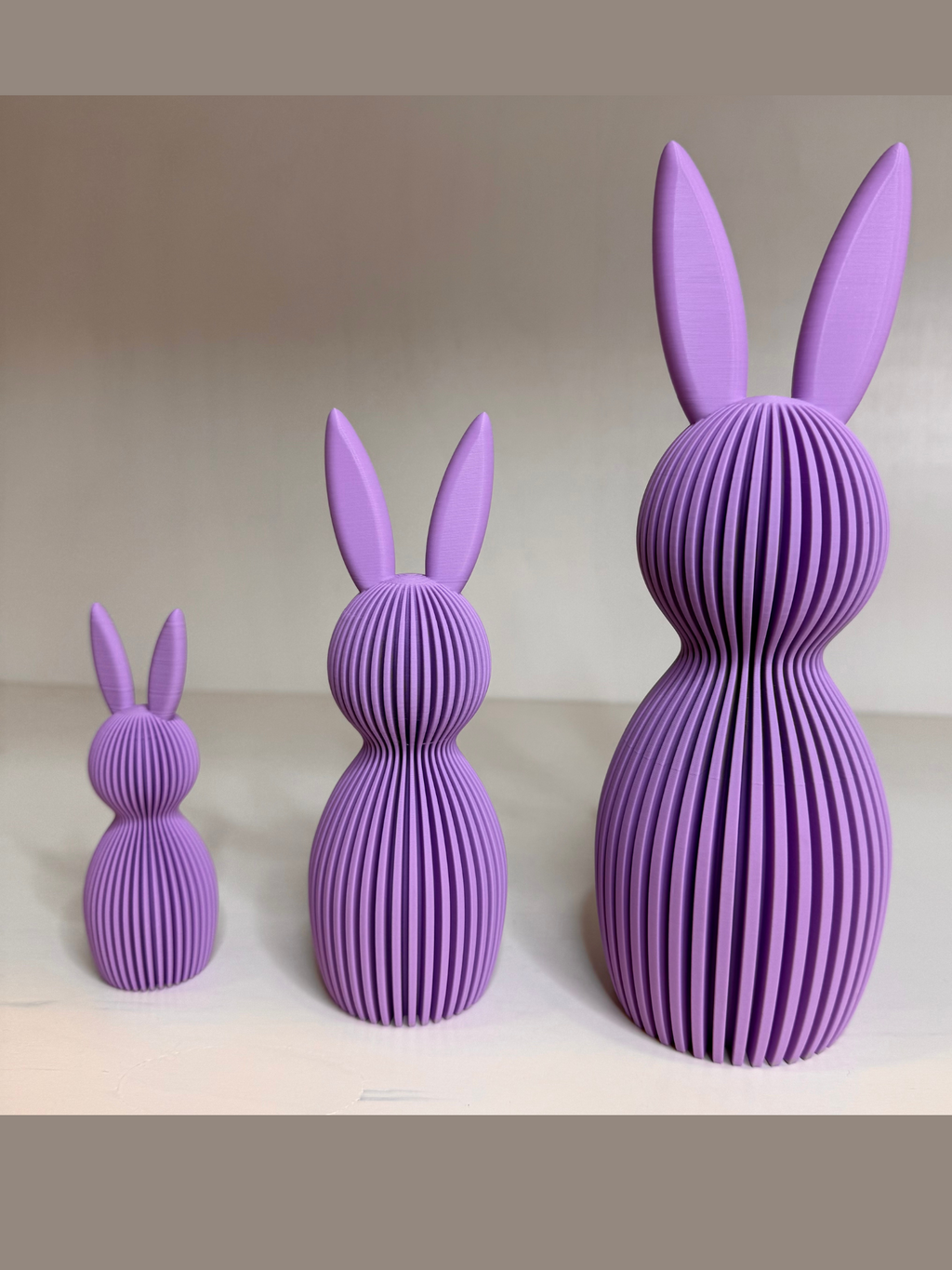STRIPE Påskehare 3-pakning i Pastellfarger