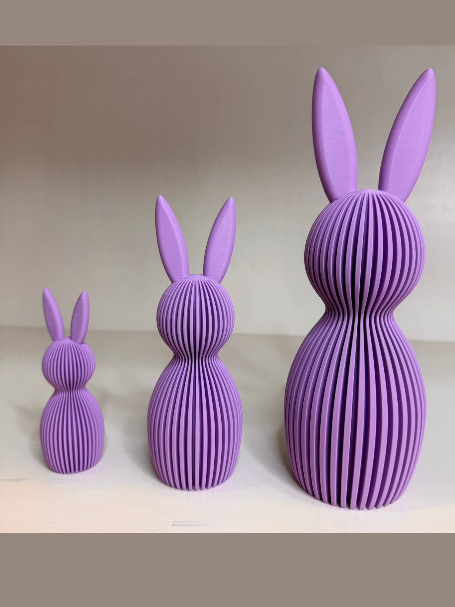 STRIPE Påskehare 3-pakning i Pastellfarger