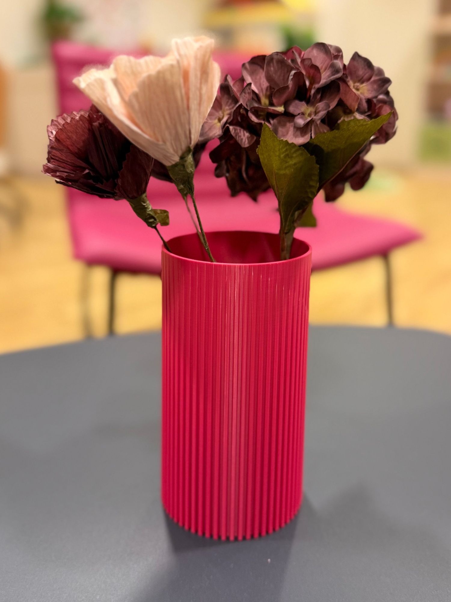 STRIPE Sylinder Vase – Moderne Blomsterdekorasjon