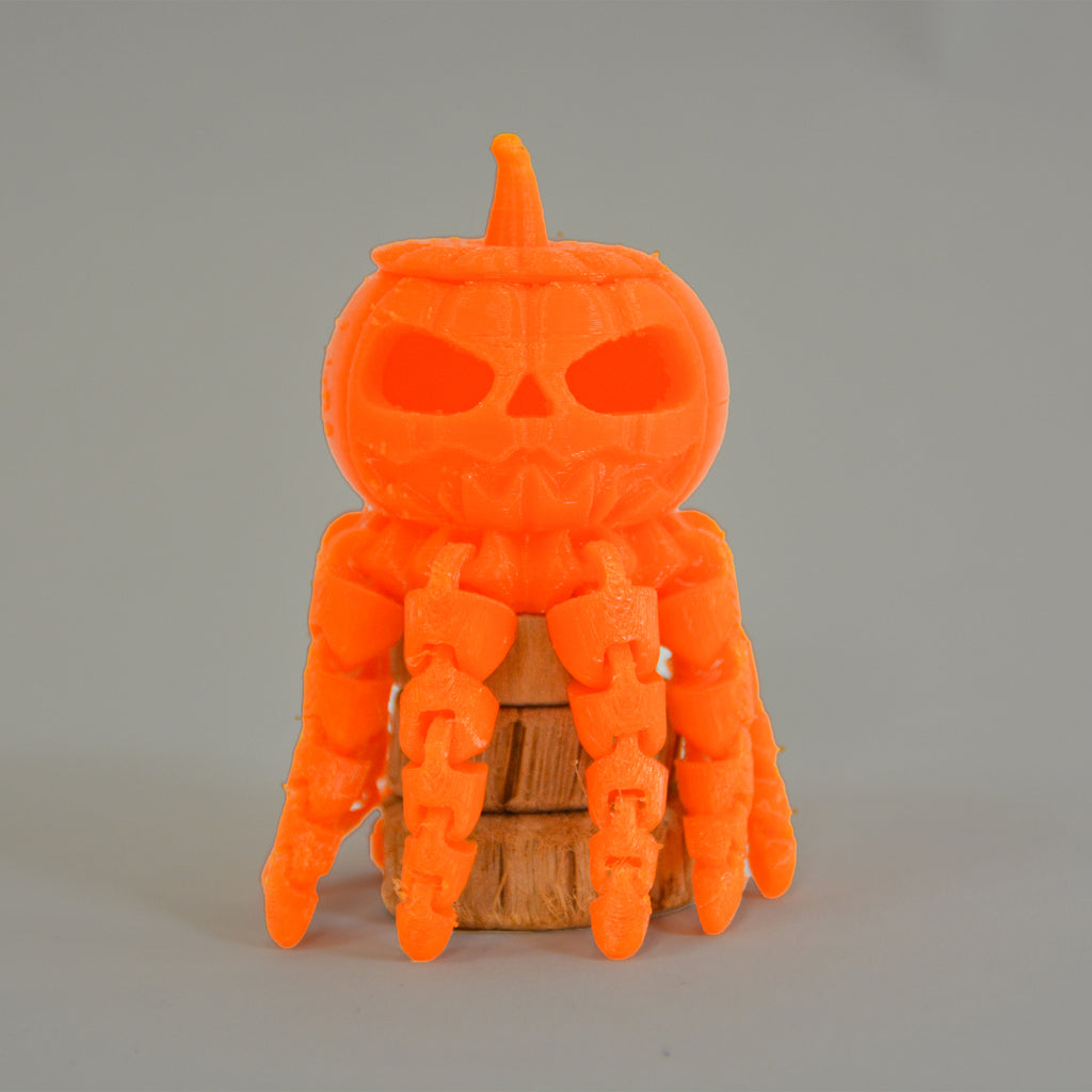 3d printet articulated gresskar med blekksprut tentakler